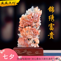 Stars Lighting Jade Pendulum Pieces < Jinn Embroidery Rich > New Chinese Living Room Xuanguan Cabinet Decoration New Guccio Relocation Gift