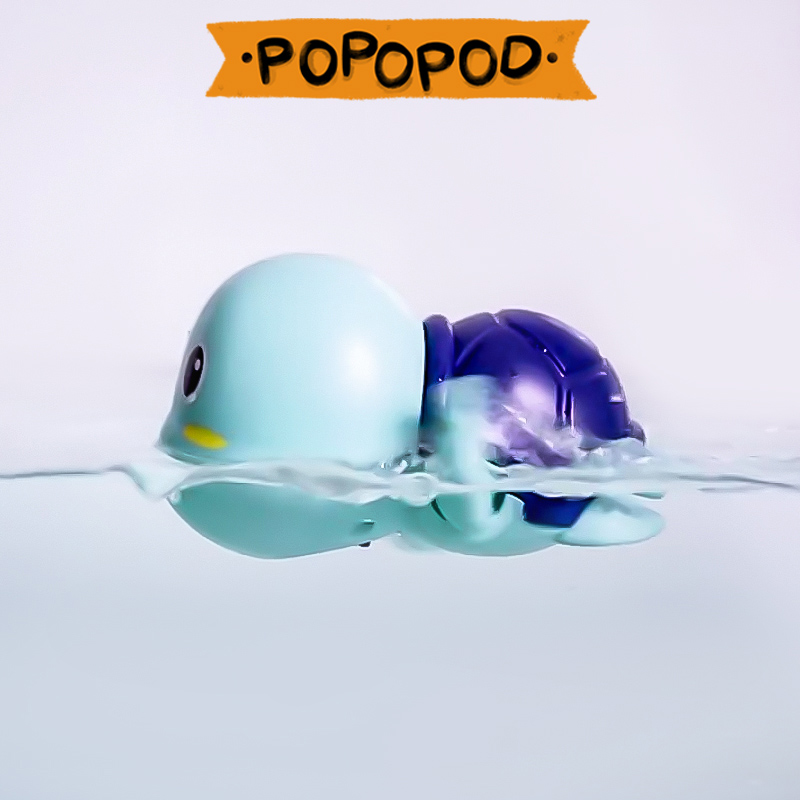 Douyin same style swimming little turtle girl playing water boy internet celebrity baby bath toy children little yellow duck