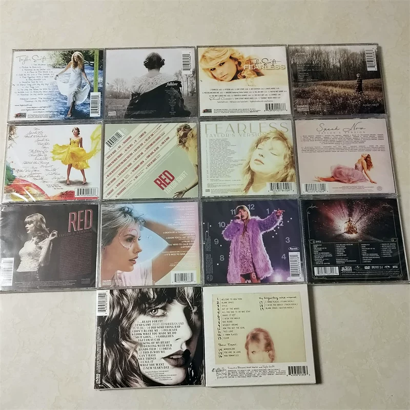 Комплект роскошной коллекции CD Тейлор Свифт, 14 упаковок, выпуск 2023, новый альбом показан на рисунке