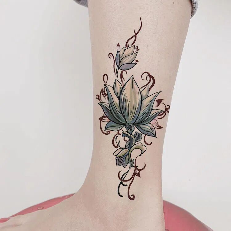 Plain Flower Tattoo Stickers Waterproof Female Long-Lasting Temptation Sexy Arm Tattoo Pattern Female Stylish Cool Flower Arm Lotus Plain Flower Tattoo Stickers Waterproof Female Long-Lasting Temptation Sexy Arm Tattoo Pattern Female Stylish Cool Flower Arm Lotus