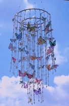 Dopamine butterfly wind chime hanging ornaments handmade diy home art decoration door curtain creative birthday Valentines Day gift