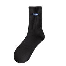 Zhuji socks mens mid-calf socks autumn and winter youth sports versatile solid color socks breathable ins trend