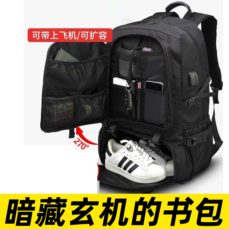 A Backpack with Hidden Compartments for Storing Things, a High-Tech Gadget for Middle School Students