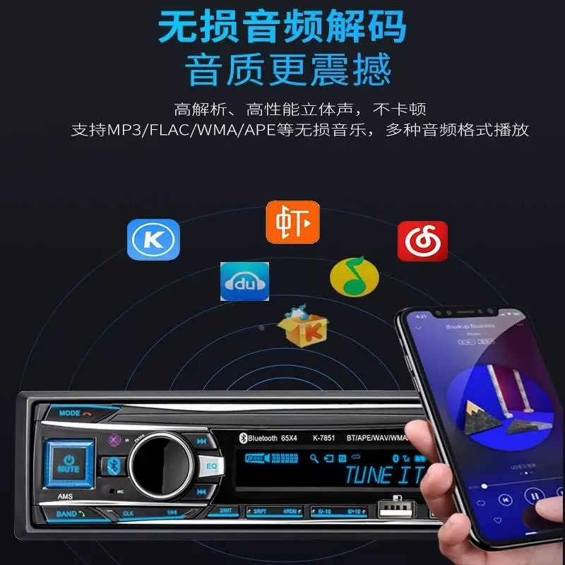 Автомобильное радио GM 12В24В Bluetooth MP3 плеер хост карта звука фургон DVD CD-машина
