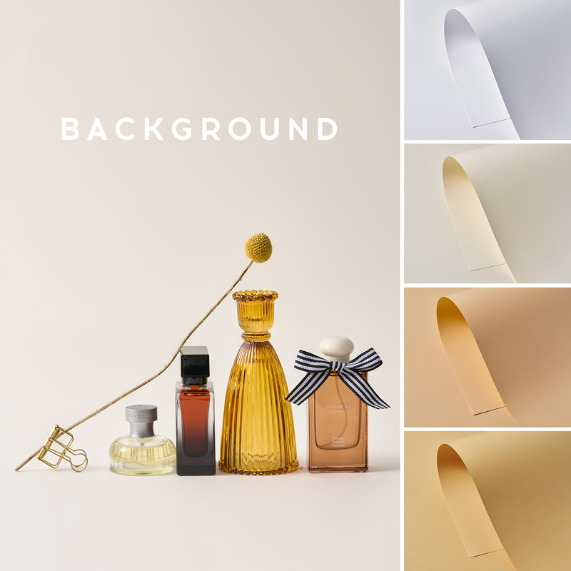 Special Background Paper for Photography, White Base, Versatile, Pure Color, High-End Feel, Product Photography Props