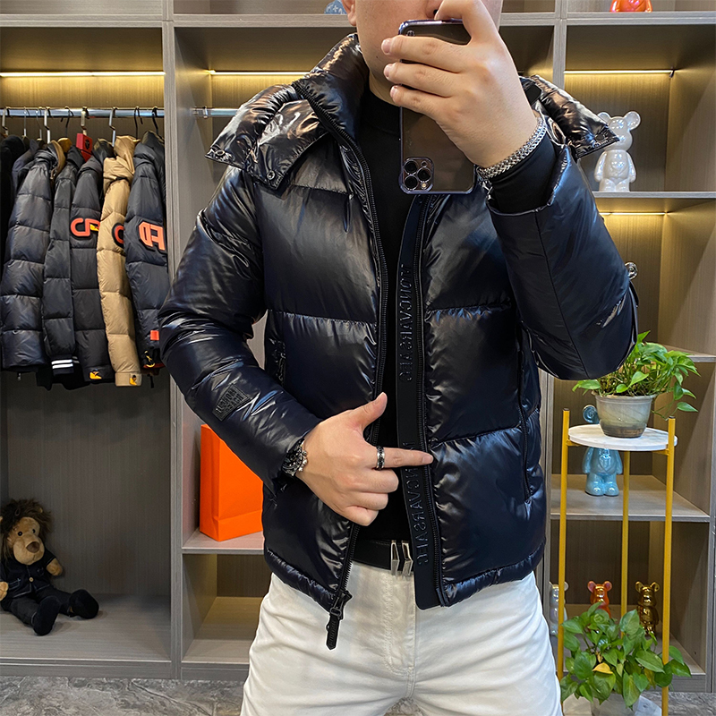 Thick White Duck down Jacket for Men, Winter Fashion Trendy Brand Versatile Black Warrior Cold-Proof Warm Hooded down Coat Thick White Duck down Jacket for Men, Winter Fashion Trendy Brand Versatile Black Warrior Cold-Proof Warm Hooded down Coat