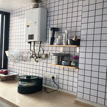 Aluminum-plastic board self-adhesive material 3D self-wall door head decoration fireproof oil kitchen wall paste bathroom tile glass simple