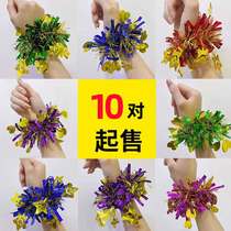 Athletic Games Entry Atmosphere Prop Decoration Kindergarten Dance Childrens wrists pull flowers