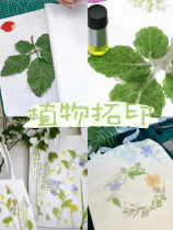Plant leaves and flowers knock-out printing and dyeing environmental creation material package kindergarten parent-child outdoor handmade hammer dyeing tool