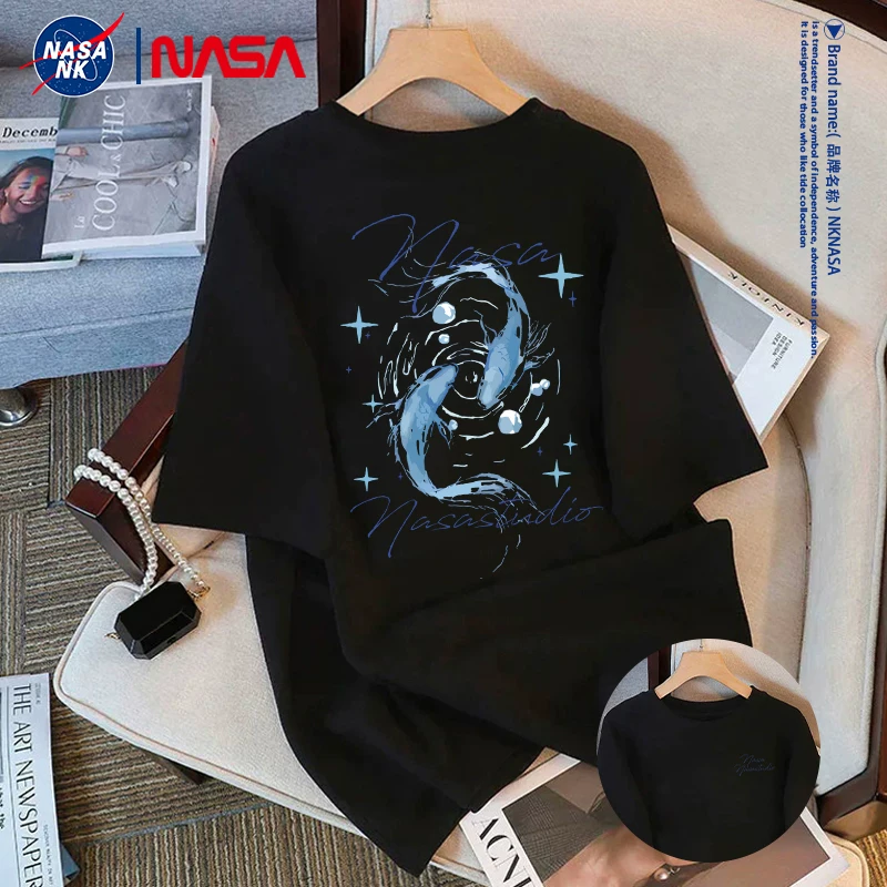 Футболка (NK NASA) летняя хлопковая, короткий рукав, американский стиль
