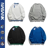 Комплект, мужская осенняя толстовка, осенний лонгслив, куртка, в американском стиле, круглый воротник