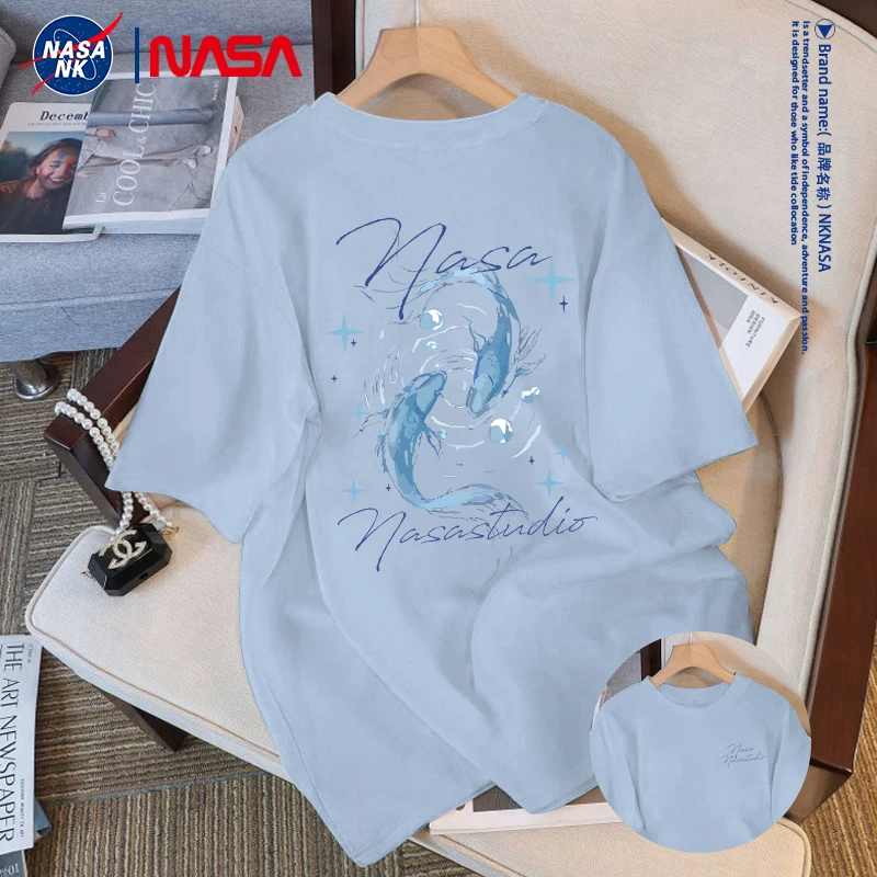 Футболка (NK NASA) летняя хлопковая, короткий рукав, американский стиль