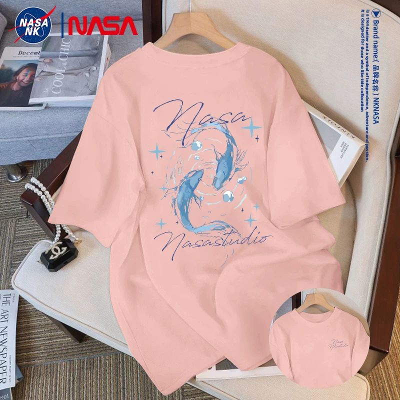 Футболка (NK NASA) летняя хлопковая, короткий рукав, американский стиль