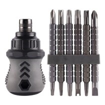 Germany imported ratchet dual-purpose knife double-headed cross word mini screwdriver telescopic labor-saving Japanese industrial grade