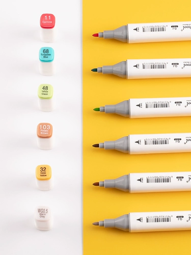 Touch Self -Selected Double -Headed Anime Color Color Mark Student Set Single сингл одиночный одиночный одиночный сингл 0 белый свиная красная окрашенная граффити.