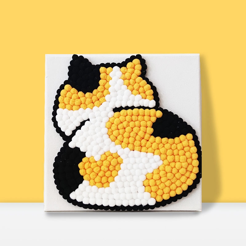 Tanabata send girlfriend birthday cartoon animation hairball painting material package full set of art simple children's hand-painted diy