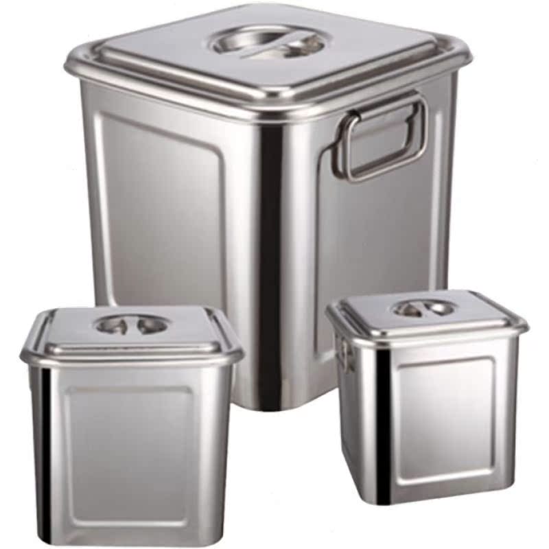 304 stainless steel square barrel with cover soup bucket restaurant kitchen flavor cylinder