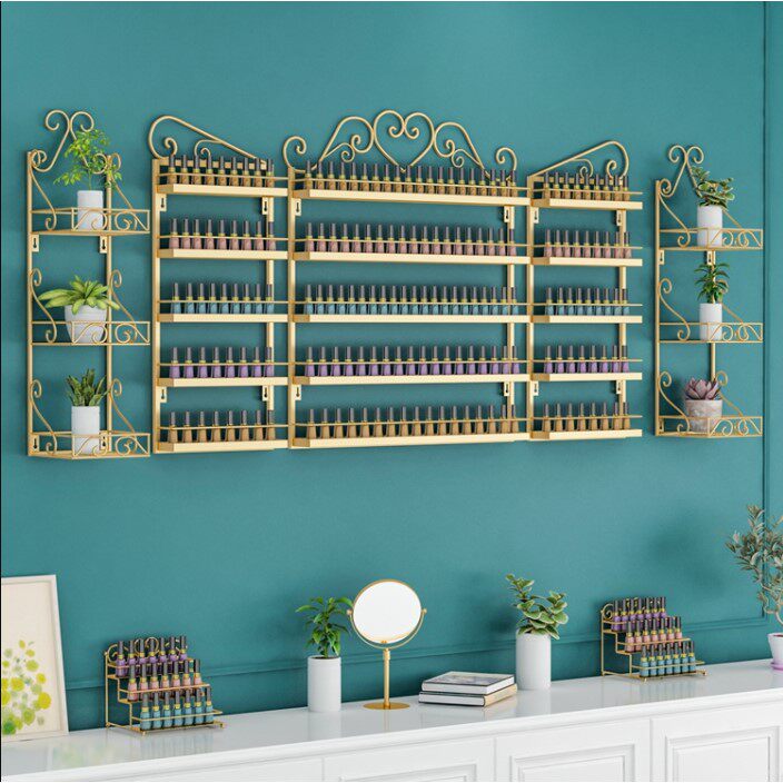 Nail Art Shelf Wall Hanging Net Red Nail Polish Glue Display Stand Wall Seamless Nail Shelf Nail Polish Storage Shelf Frame - Taobao