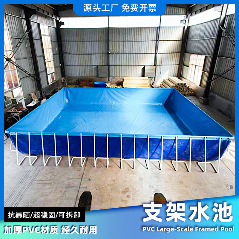 大型移动水上乐园游乐设备:冲关闯关充气水池滑梯支架游泳池解析