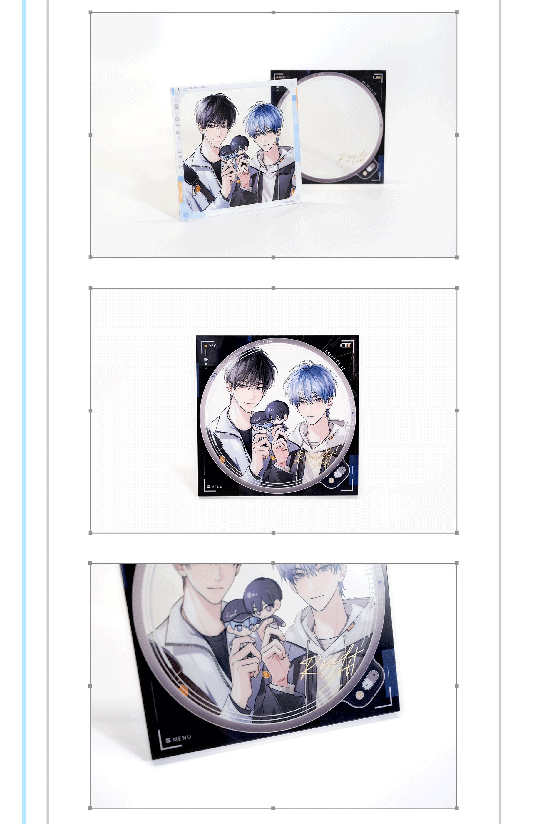 Limited Business acrylic coaster physical product view