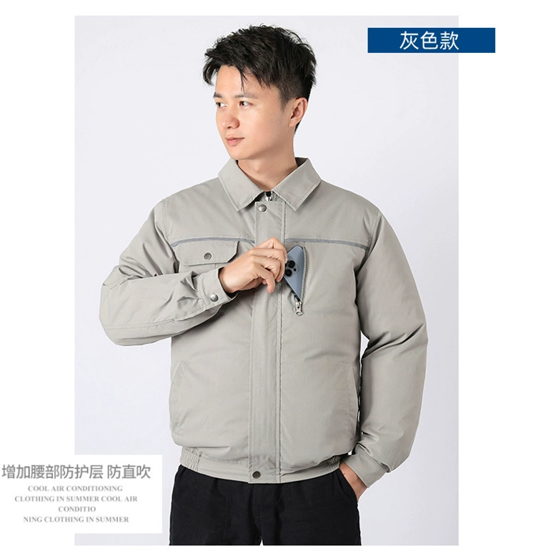 quần áo bảo hộ cao cấp Quần áo điều hòa, quần áo quạt nam, quần áo bảo hộ lao động làm mát, mùa hè sạc điện lạnh công trường quần áo bảo hộ lao động, áo khoác làm mát quan ao lao dong nam quần bảo hộ nam
