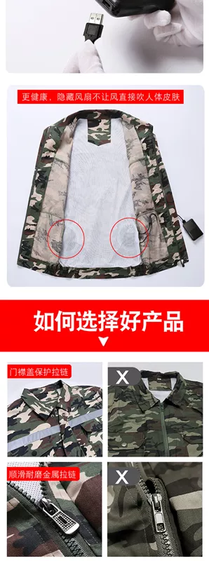 ao bao ho lao dong Quần áo điều hòa cotton nguyên chất, quần áo quạt mùa hè nam nữ, quần yếm làm mát, quần áo đơn dài tay ngắn chống bỏng thợ hàn quần áo bảo hộ lao động quần áo bảo hộ lao dộng