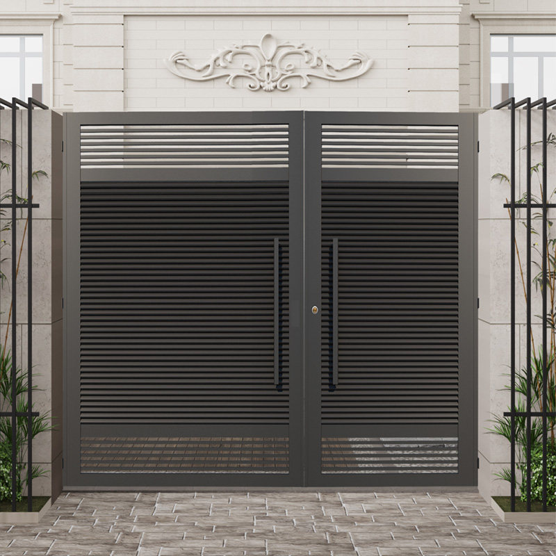B & B villa door opposite door outdoor wrought iron courtyard door country garden fence door mother door louver door