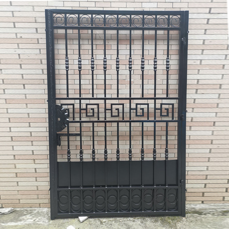 Zinc steel paint courtyard gate villa yard gate kindergarten school gate outdoor wrought iron gate rural yard gate