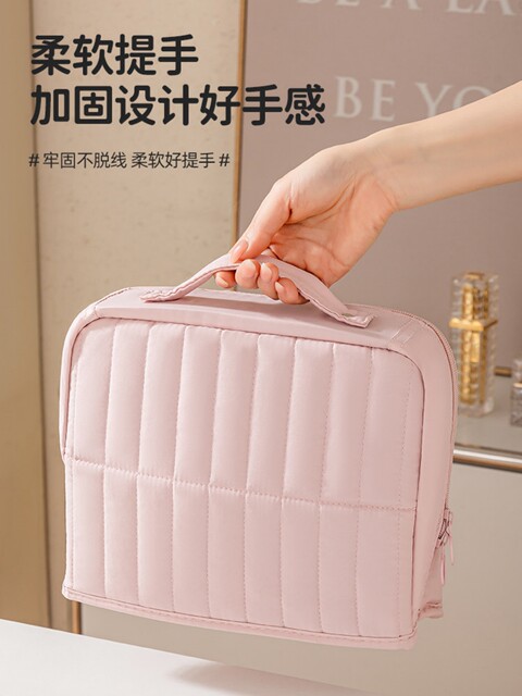Women's portable cosmetic bag 2026 new high-end sense women's simple portable travel business trip storage large-capacity toiletry bag