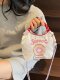 Embroidered Canvas Bag, Fashionable Mini Tote Bag, Eco-Friendly Bag, Donut Crossbody Phone Bag, Japanese Style Color-Blocking Commuter Bag