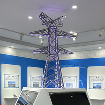 Iron power tower model sand table charging pile transformer cabinet steel structure insulated bench professional communication high voltage