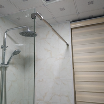 Bathroom toilet tie rod shower room partition support rod glass door retainer fixed rod stainless steel accessories
