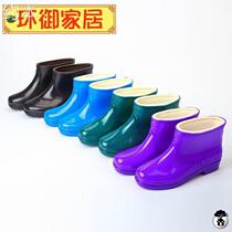 Waterproof shoes women plus wool cotton thickening winter warm rainshoes Short Short Shoes Short Shoes Lady Shoes Cover anti-slip