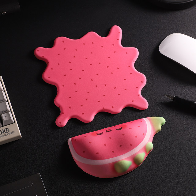 Cartoon Fruit Mouse Pad Silicone Wrist Pad Cute Girls Elbow Pad Hand Rest Wrist Rest Elbow Pad