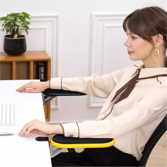 Computer Arm Rest Bracket Desktop Extension Board Arm Wrist Pad Extension Elbow Support Office Foldable Rotating
