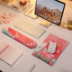 White Peach Memory Foam Keyboard Wrist Rest Mouse Pad Cute Cartoon 3D Notebook Pad Desktop Mouse Pad