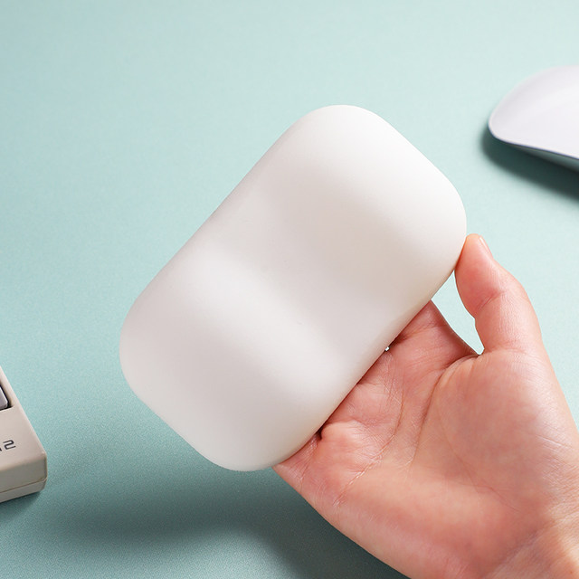 Silicone computer wrist mouse pad keyboard wrist rest palm rest wrist pad white women's chewing gum shape gray black