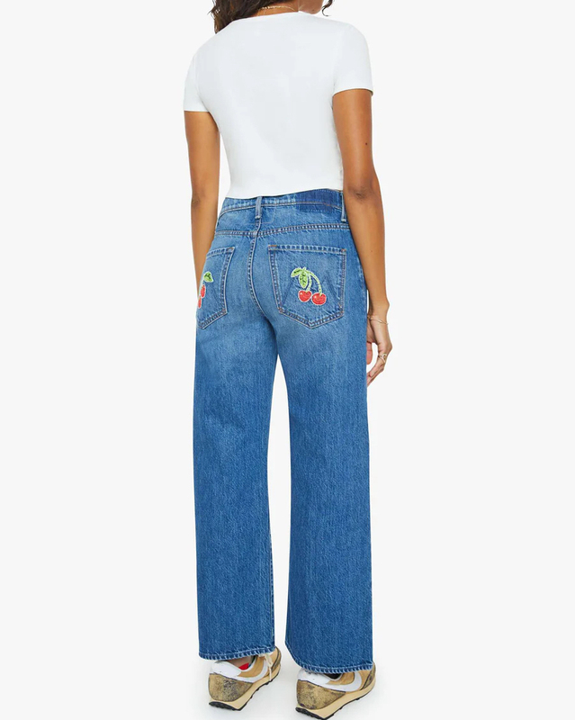 Women's Cherry-Colored Cropped Jeans Women's Cherry-Colored Cropped Jeans