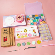 Girl maiden paint seal package full set of tools cheap to make Mars wax candles and spoon shadow seal head head Domakaron Color Graduate gift Fire and Fire Heart student party