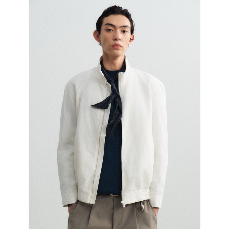 Utimus/ Linen-Cotton Blend Bemberg Cupro Lining Ecella Men's Jacket Anti-Static Casual Outerwear