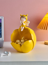 Living room porch girl storage decoration key entry door light luxury decoration creative home accessories cute cure