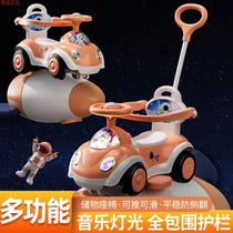 Childrens scooter with music twist car 1-3 years old step toy car can sit on 2024 new childrens twist car