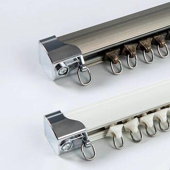 Curtain curtains and accessories tracks top-mounted aluminum alloy track side-mounted nano-silence slide rail curtain rod guide rail Curtain curtains and accessories tracks top-mounted aluminum alloy track side-mounted nano-silence slide rail curtain rod guide rail