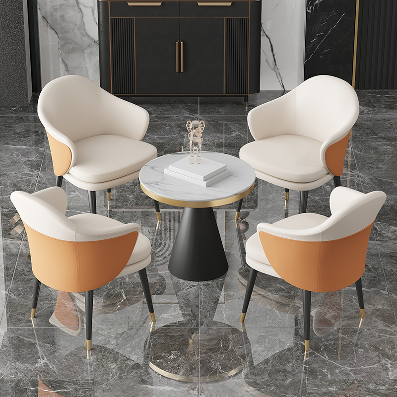 Light luxury business sales office negotiation sofa table and chair combination modern office reception leisure sofa chair