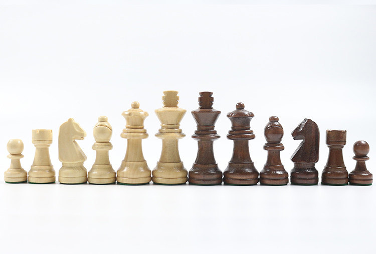 Шахматы 博圣高品质实木国际象棋跳棋套装大号儿童木质折叠棋盘比赛chess