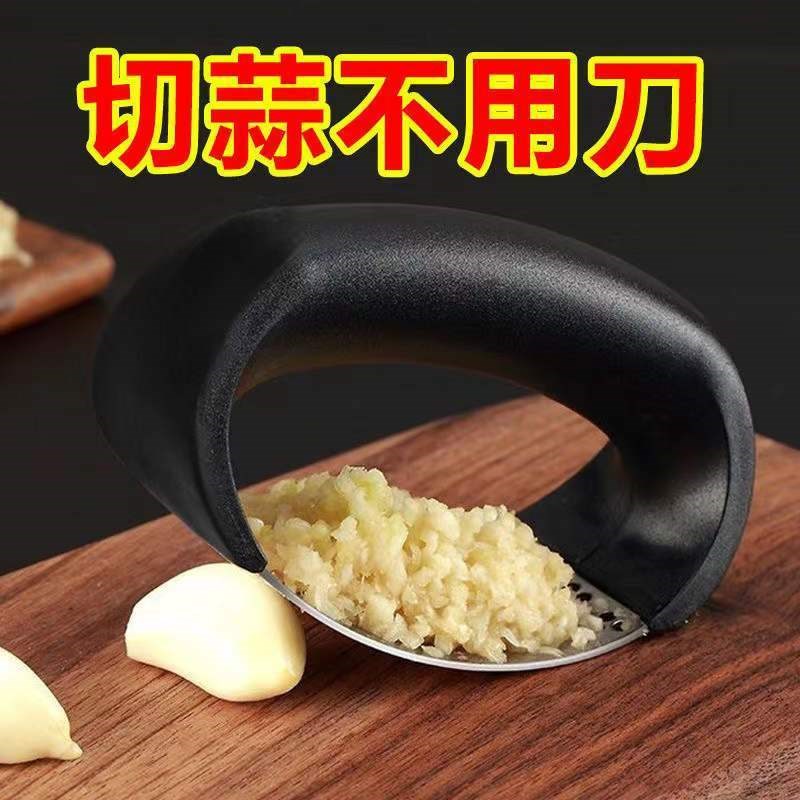 German 304 Stainless Steel Ring Press Garlic for Home Small Manual Crushed Garlic Clay Pat garlic Garlic Mashed Garlic Mashed mashed