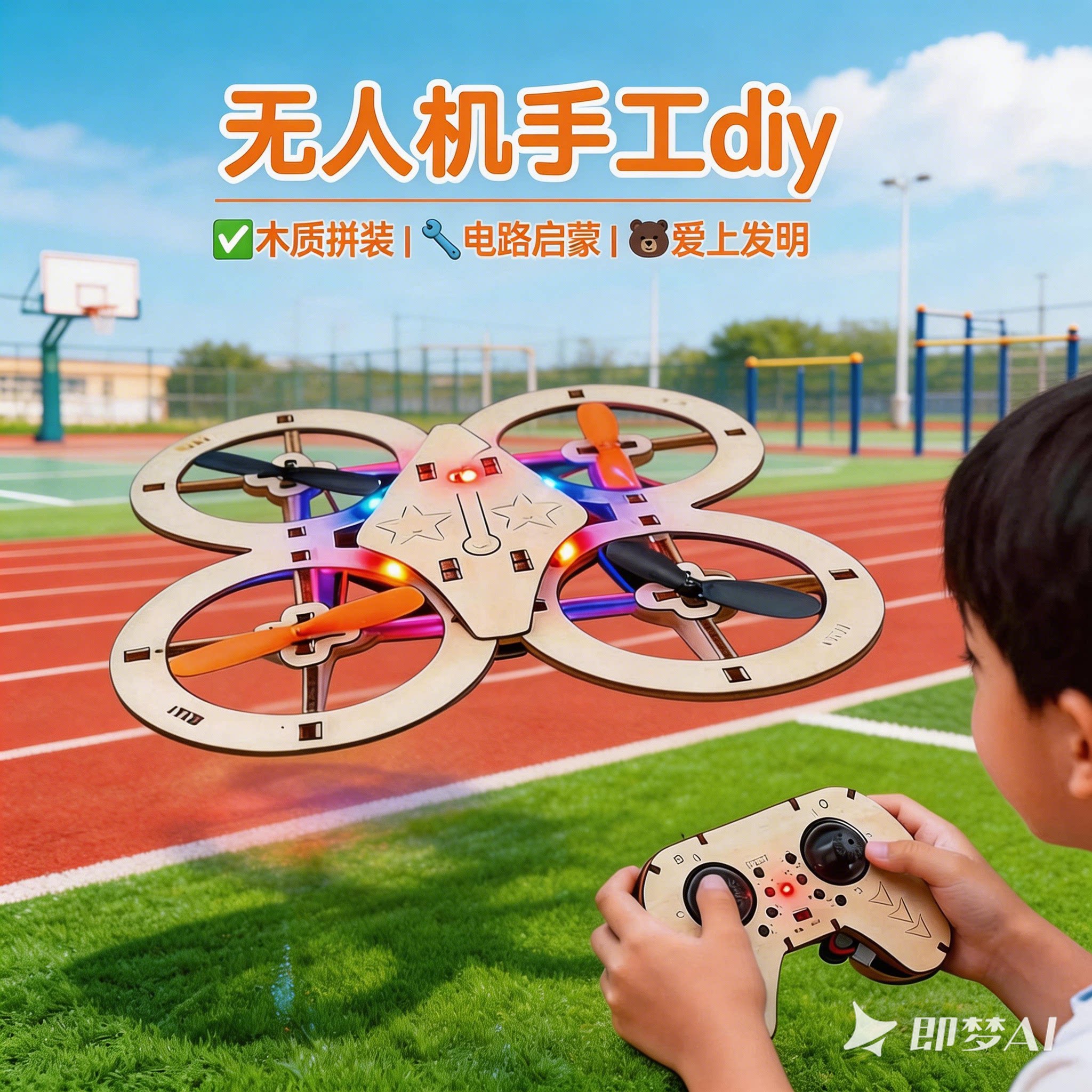 Технология Drone diy kit для производства небольших летательных аппаратов деревянная сборочная модель игрушечного самолета с дистанционным управлением