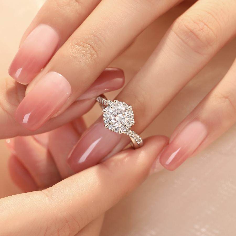 Tinggu simulated wedding diamond ring couple proposal props