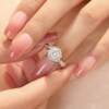 Tinggu simulated wedding diamond ring couple proposal props