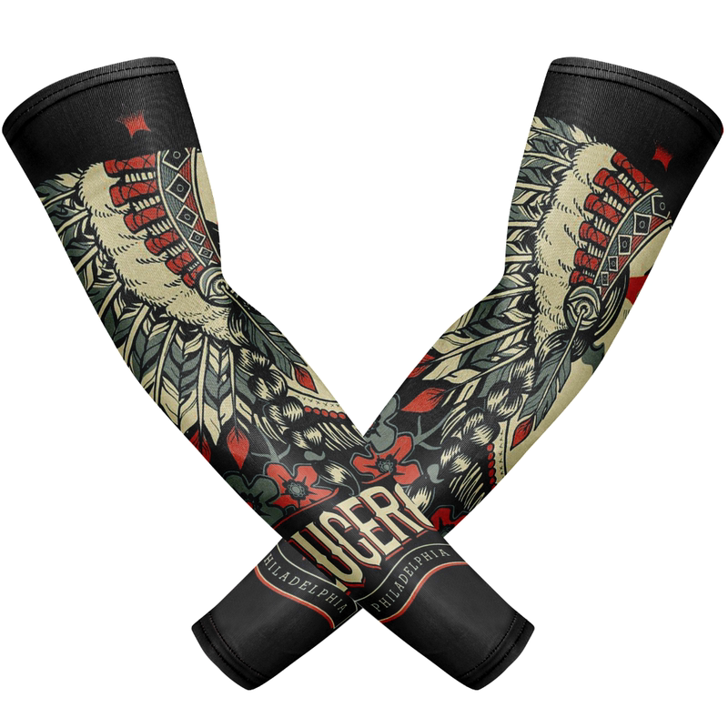 Japanese Cycling Ice Silk Sun Protection Arm Sleeves for Men, Summer Uv Protection Ice Sleeves for Motorcycle Sports, Cover Tattoos and Body Art
